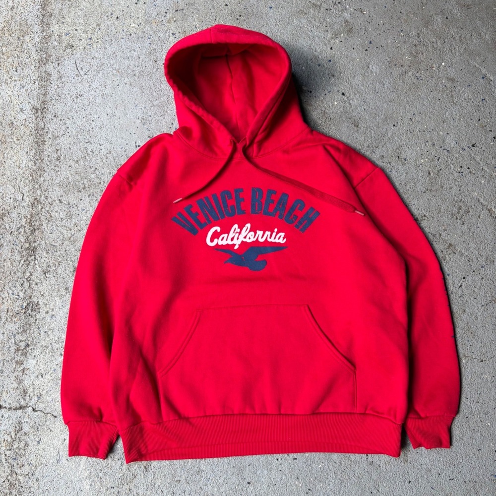 Vintage Hill Venice‎ Beach California Hoodie Heavyweight Made in USA Mens Large